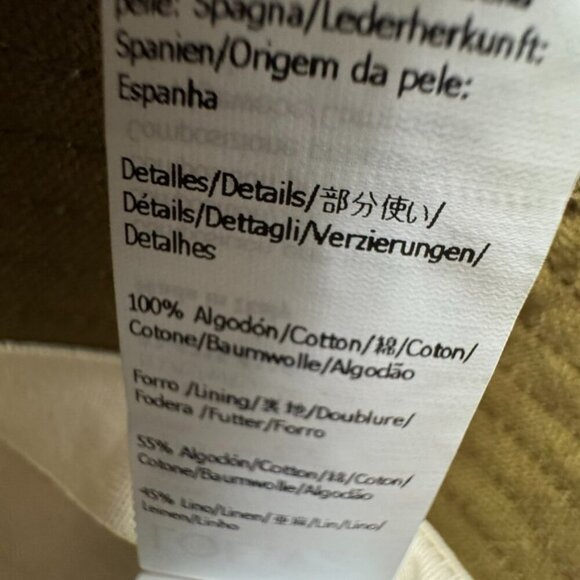 Loewe Fisherman Hat Bucket sand Beige womens Size 57 logo ribbon ties - Picture 12 of 13